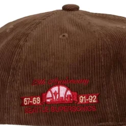 Mitchell & Ness Snapback-Bsb Cord Deadstock Snapback Hwc Seattle Supersonics