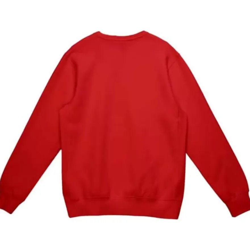 Mitchell & Ness Hoodies & Sweatshirts-Buckeye Ring Crew Ohio State