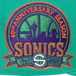 Mitchell & Ness Fitted-Cactus Cooler Fitted Hat Seattle Supersonics