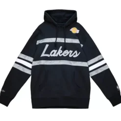 Mitchell & Ness Hoodies & Sweatshirts-Camo Reflective Head Coach Hoodie Los Angeles Lakers