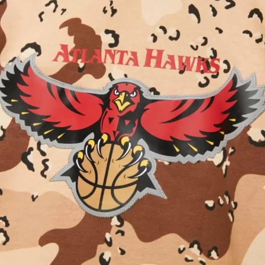 Mitchell & Ness Hoodies & Sweatshirts-Camo Reflective Hoodie Atlanta Hawks