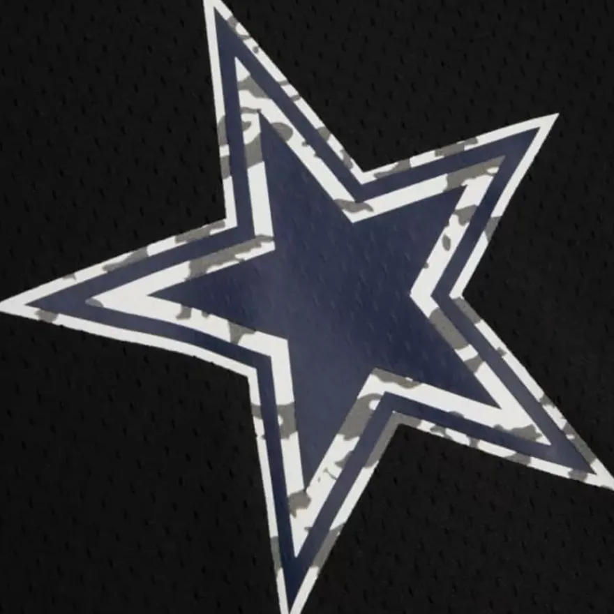 Mitchell & Ness Hoodies & Sweatshirts-Camo Reflective Mesh Crewneck Dallas Cowboys