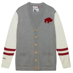 Mitchell & Ness Hoodies & Sweatshirts-Cardigan Sweater Buffalo Bills