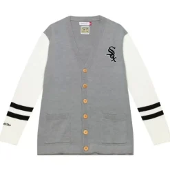 Mitchell & Ness Hoodies & Sweatshirts-Cardigan Sweater Chicago White Sox