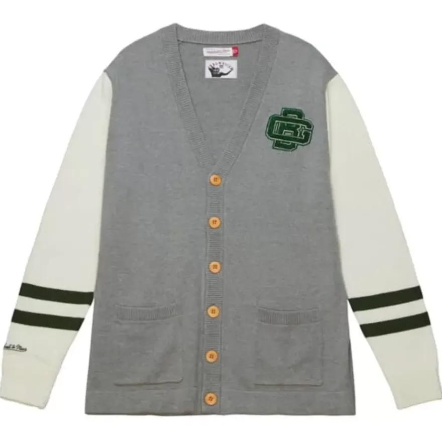 Mitchell & Ness Hoodies & Sweatshirts-Cardigan Sweater Green Bay Packers