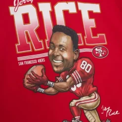 Mitchell & Ness T-Shirts & Tops-Caricatures Tee San Francisco 49Ers Jerry Rice