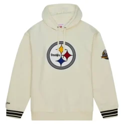 Mitchell & Ness Hoodies & Sweatshirts-Chainstitch Heavyweight Hoodie Retro Pittsburgh Steelers