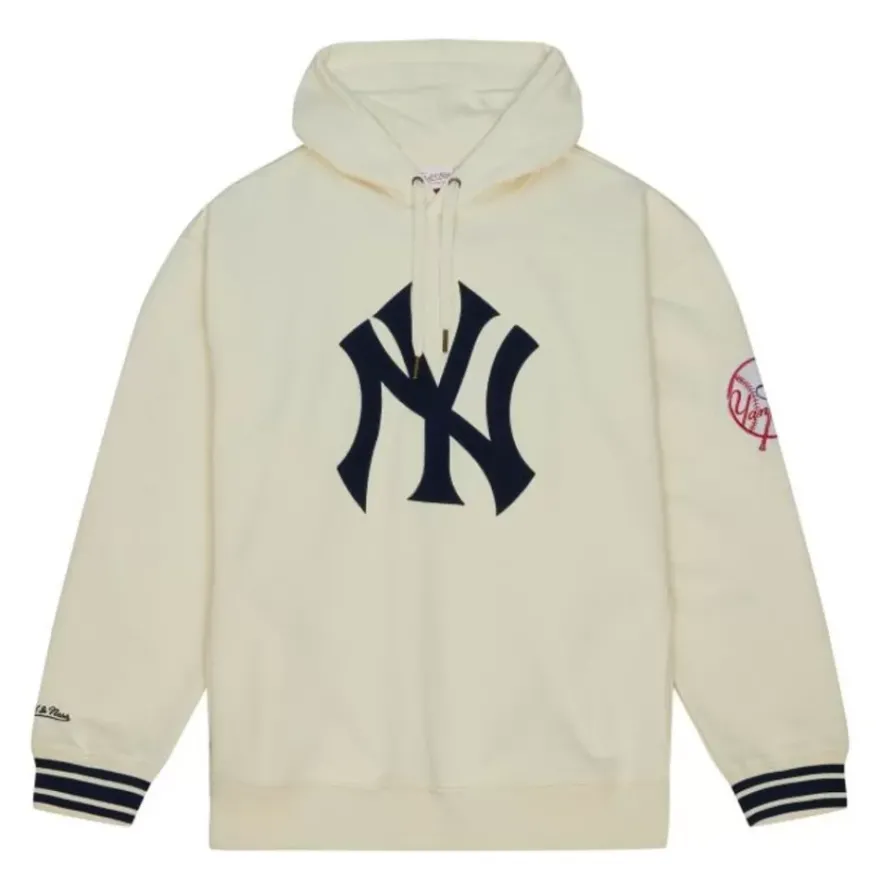 Mitchell & Ness Hoodies & Sweatshirts-Chainstitch Heavyweight Hoodie Current New York Yankees