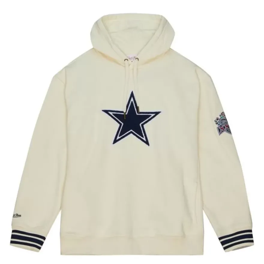 Mitchell & Ness Hoodies & Sweatshirts-Chainstitch Heavyweight Hoodie Retro Dallas Cowboys