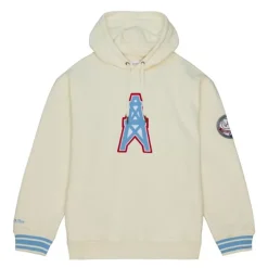 Mitchell & Ness Hoodies & Sweatshirts-Chainstitch Heavyweight Hoodie Retro Houston Oilers