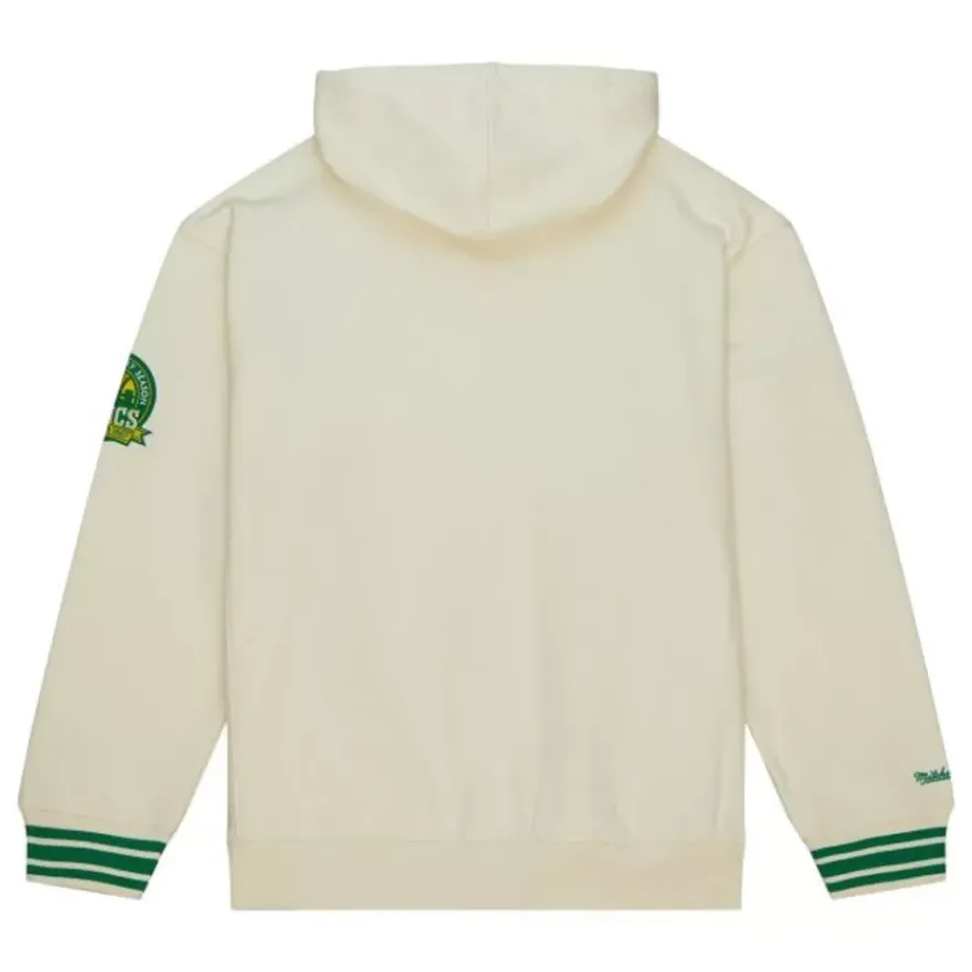 Mitchell & Ness Hoodies & Sweatshirts-Chainstitch Heavyweight Hoodie Retro Seattle Supersonics