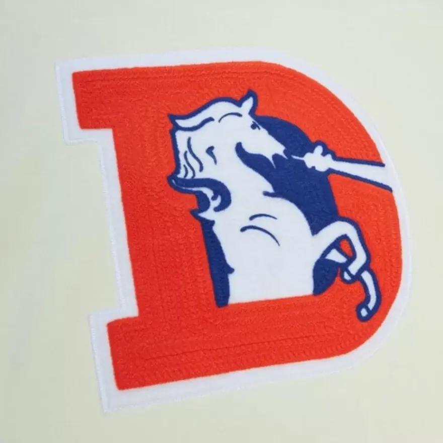 Mitchell & Ness Hoodies & Sweatshirts-Chainstitch Heavyweight Hoodie Retro Denver Broncos