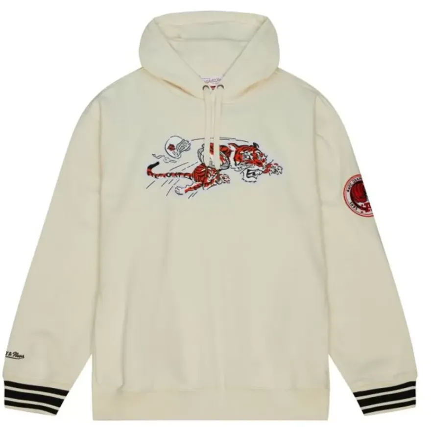 Mitchell & Ness Hoodies & Sweatshirts-Chainstitch Heavyweight Hoodie Retro Cincinnati Bengals