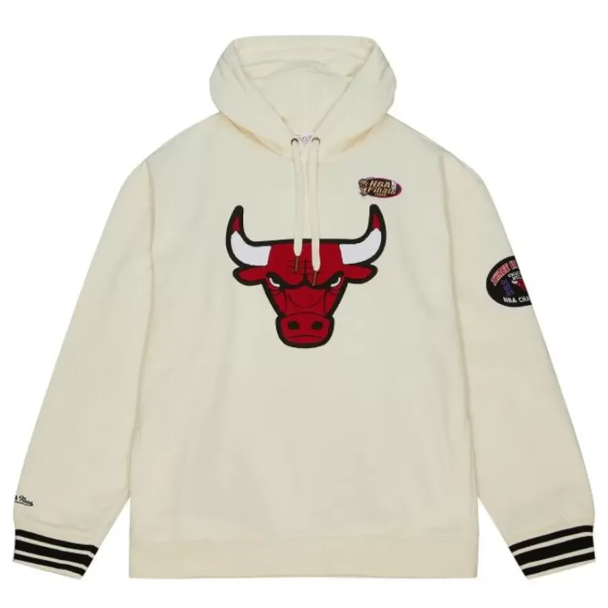 Mitchell & Ness Hoodies & Sweatshirts-Chainstitch Heavyweight Hoodie Retro Chicago Bulls