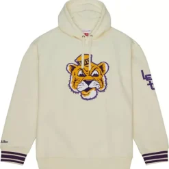 Mitchell & Ness Hoodies & Sweatshirts-Chainstitch Heavyweight Hoodie Retro Louisiana State University