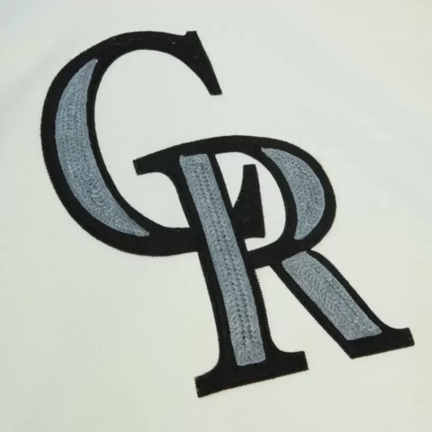 Mitchell & Ness Hoodies & Sweatshirts-Chainstitch Heavyweight Hoodie Current Colorado Rockies