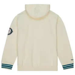 Mitchell & Ness Hoodies & Sweatshirts-Chainstitch Heavyweight Hoodie Retro Miami Dolphins
