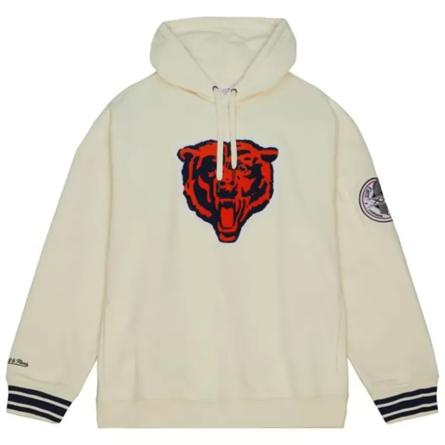 Mitchell & Ness Hoodies & Sweatshirts-Chainstitch Heavyweight Hoodie Retro Chicago Bears