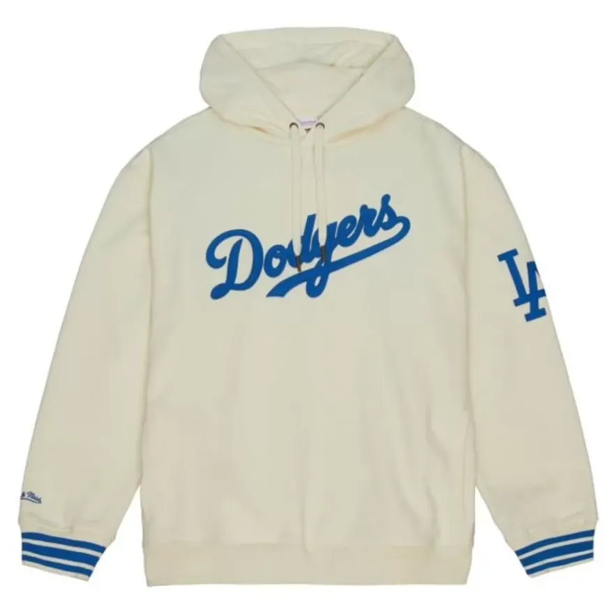 Mitchell & Ness Hoodies & Sweatshirts-Chainstitch Heavyweight Hoodie Current Los Angeles Dodgers