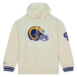 Mitchell & Ness Hoodies & Sweatshirts-Chainstitch Heavyweight Hoodie Retro Los Angeles Rams