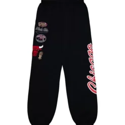 Mitchell & Ness Pants-Champ City Fleece Jogger Chicago Bulls