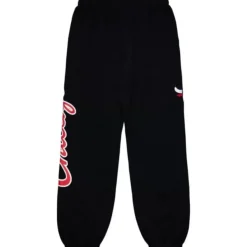 Mitchell & Ness Pants-Champ City Fleece Jogger Chicago Bulls