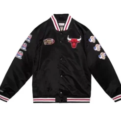 Mitchell & Ness Jackets & Outerwear-Champ City Satin Jacket Chicago Bulls