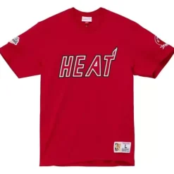 Mitchell & Ness T-Shirts & Tops-Champ City Ss Tee Miami Heat