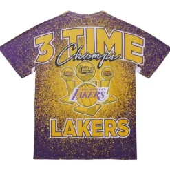 Mitchell & Ness T-Shirts & Tops-Champ City Sublimated Ss Tee Los Angeles Lakers