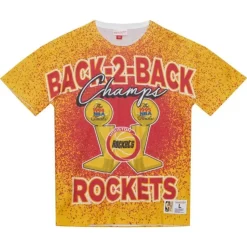 Mitchell & Ness T-Shirts & Tops-Champ City Sublimated Ss Tee Houston Rockets