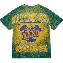 Mitchell & Ness T-Shirts & Tops-Champ City Sublimated Ss Tee Green Bay Packers