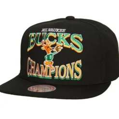 Mitchell & Ness Snapback-Champions Era Snapback Hwc Milwaukee Bucks
