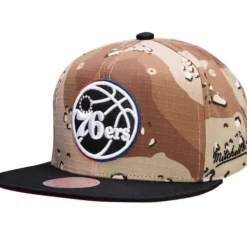 Mitchell & Ness Snapback-Choco Camo Snapback Philadelphia 76Ers