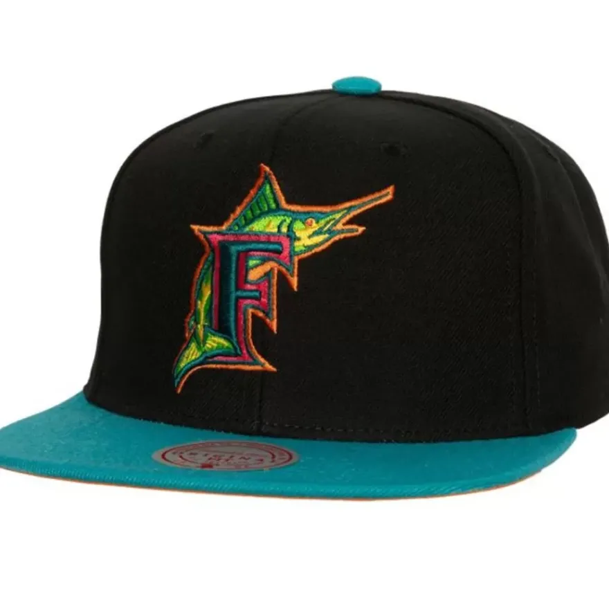 Mitchell & Ness Snapback-Citrus Cooler Snapback Coop Florida Marlins