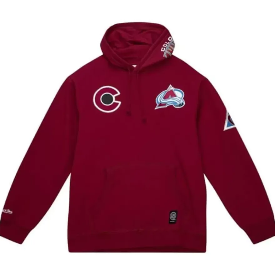 Mitchell & Ness Hoodies & Sweatshirts-City Collection Fleece Hoody Colorado Avalanche