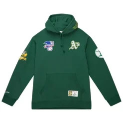 Mitchell & Ness Hoodies & Sweatshirts-City Collection Fleece Hoody Oakland Athletics
