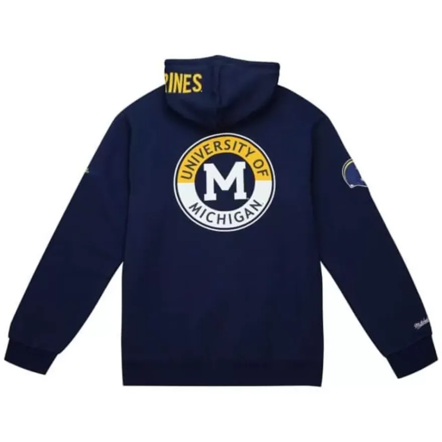 Mitchell & Ness Hoodies & Sweatshirts-City Collection Fleece Hoody University Of Michigan
