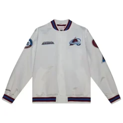Mitchell & Ness Jackets & Outerwear-City Collection Lightweight Satin Jacket Colorado Avalanche