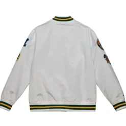Mitchell & Ness Jackets & Outerwear-City Collection Lightweight Satin Jacket Green Bay Packers