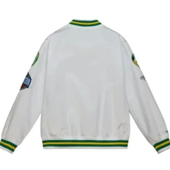 Mitchell & Ness Jackets & Outerwear-City Collection Lightweight Satin Jacket Boston Celtics