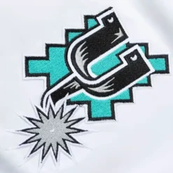 Mitchell & Ness Jackets & Outerwear-City Collection Lightweight Satin Jacket San Antonio Spurs