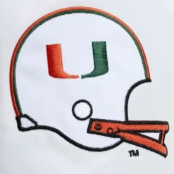 Mitchell & Ness Jackets & Outerwear-City Collection Lightweight Satin Jacket University Of Miami