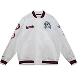 Mitchell & Ness Jackets & Outerwear-City Collection Lightweight Satin Jacket St. Louis Cardinals