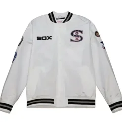 Mitchell & Ness Jackets & Outerwear-City Collection Lightweight Satin Jacket Chicago White Sox
