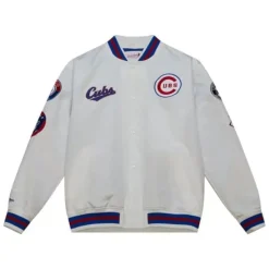 Mitchell & Ness Jackets & Outerwear-City Collection Lightweight Satin Jacket Chicago Cubs