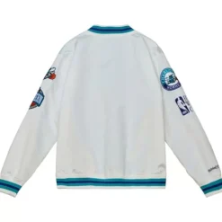 Mitchell & Ness Jackets & Outerwear-City Collection Lightweight Satin Jacket Charlotte Hornets