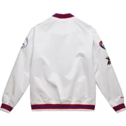 Mitchell & Ness Jackets & Outerwear-City Collection Lightweight Satin Jacket Philadelphia 76Ers