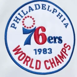 Mitchell & Ness Jackets & Outerwear-City Collection Lightweight Satin Jacket Philadelphia 76Ers