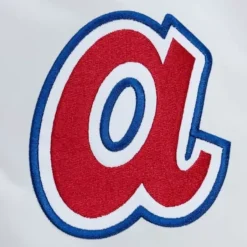 Mitchell & Ness Jackets & Outerwear-City Collection Lightweight Satin Jacket Atlanta Braves