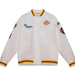 Mitchell & Ness Jackets & Outerwear-City Collection Lightweight Satin Jacket Los Angeles Lakers